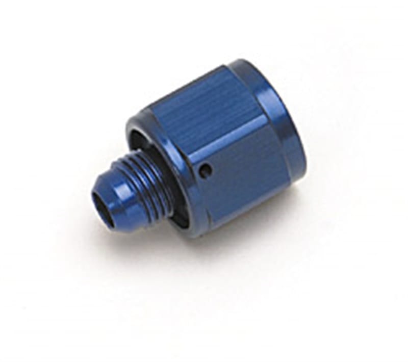 Russell — Russell Performance BLUE ANODIZED -6 TUBE COUPLING NUT W/ FLARED REDUCER TO -4 AN MALE
Hose Reducer