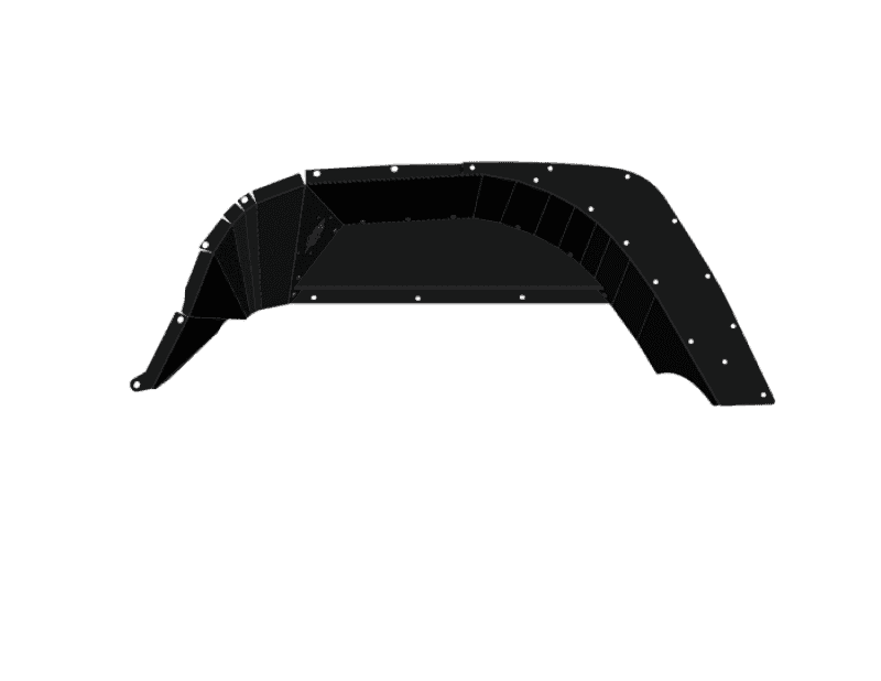 Road Armor — Road Armor 18-21 Jeep Gladiator JL Stealth Rear Fender Liner Body Armor - Black Steel