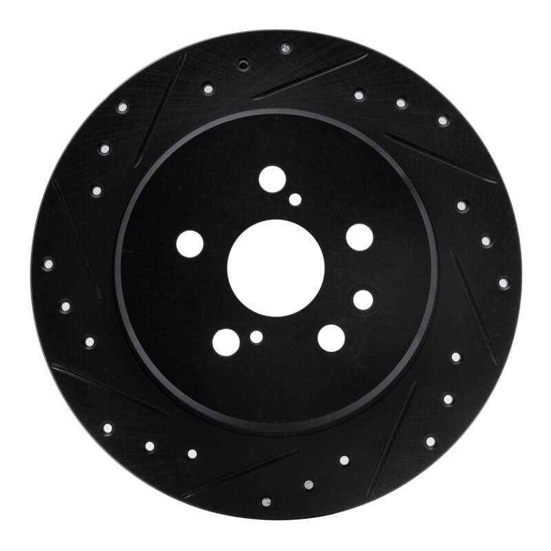 R1 Concepts — R1 90-93 Toyota Celica Rear Left Drilled & Slotted Black Brake Rotor
R1 Brake Rotor Drill