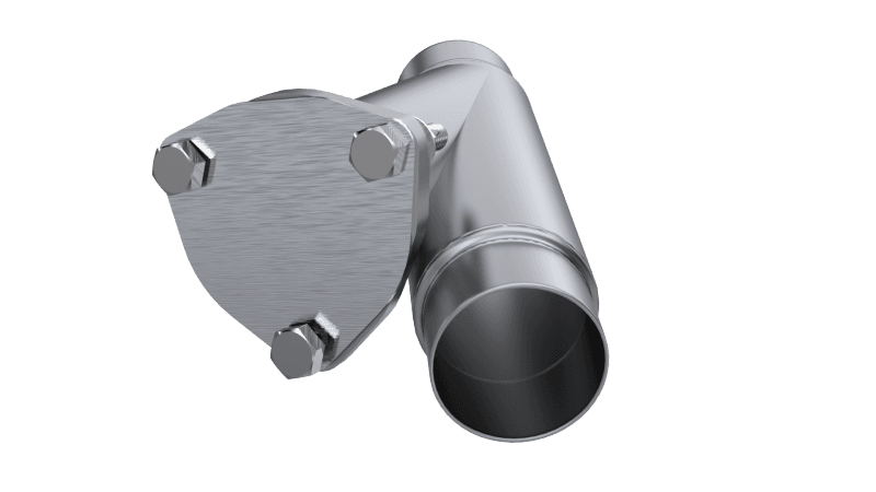 QTP — QTP 2.25in Weld-On QTEC Exhaust Cutout Y-Pipe