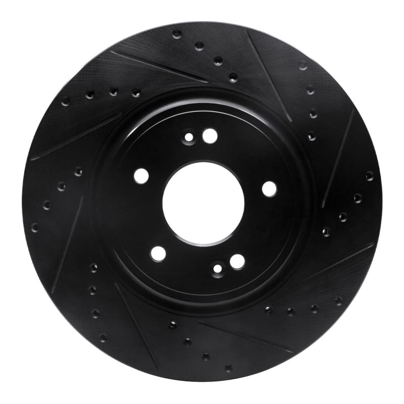 R1 Concepts — R1 18-23 Genesis G70 Front Right Drilled & Slotted Black Brake Rotor
R1 Brake Rotor Drill