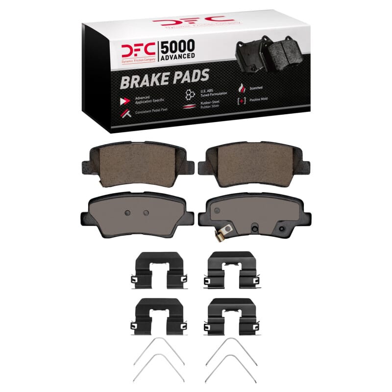 DFC — DFC 11-25 Dodge Attitude (Mexico) Rear 5000 Advanced Ceramic Brake Pads and Hardware Kit
DFC Brake Pad Set