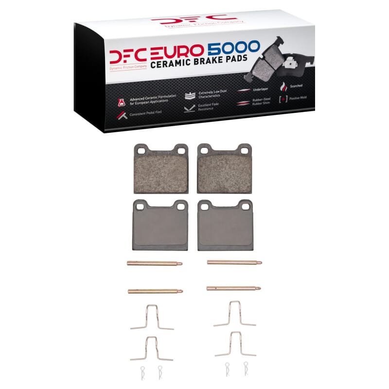 DFC — DFC 67-91 Mercedes-Benz 300SD Rear Euro 5000 Ceramic Brake Pads and Hardware Kit
DFC EURO Pads + HW