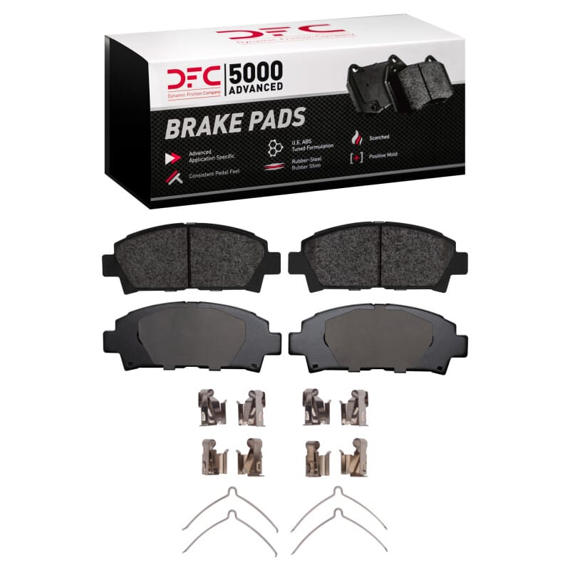 DFC — DFC 92-95 Toyota MR2 Front 5000 Advanced Semi Metallic Brake Pads and Hardware Kit
DFC Brake Pad Set