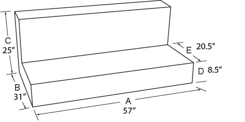 Tradesman — Tradesman Steel Full Size L-Shape Liquid Storage Tank - Black