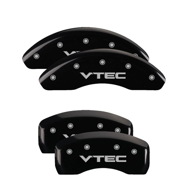MGP — MGP 4 Caliper Covers Engraved Front & Rear Vtech Black finish silver ch
Caliper Covers