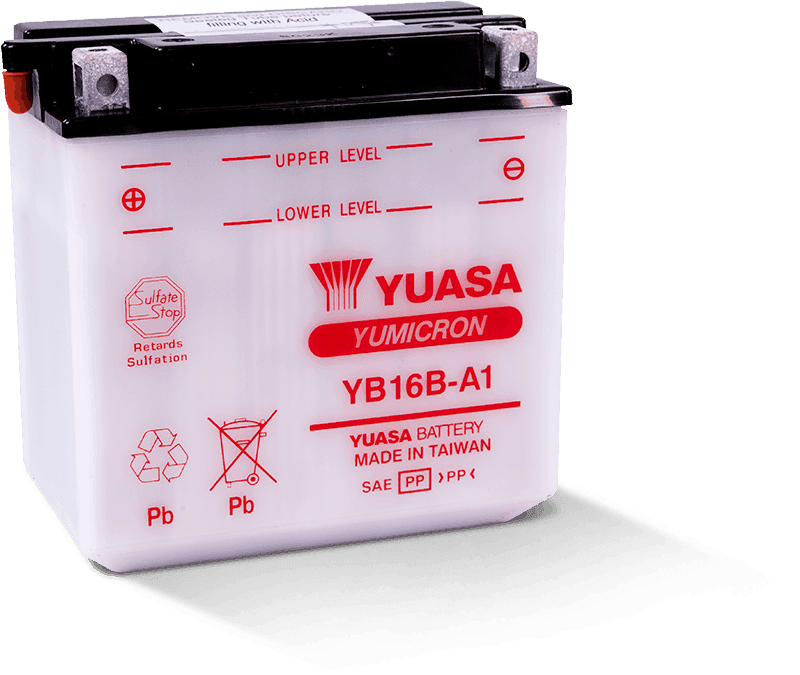 Yuasa Battery — Yuasa YB16B-A1 Yumicron 12-Volt Battery