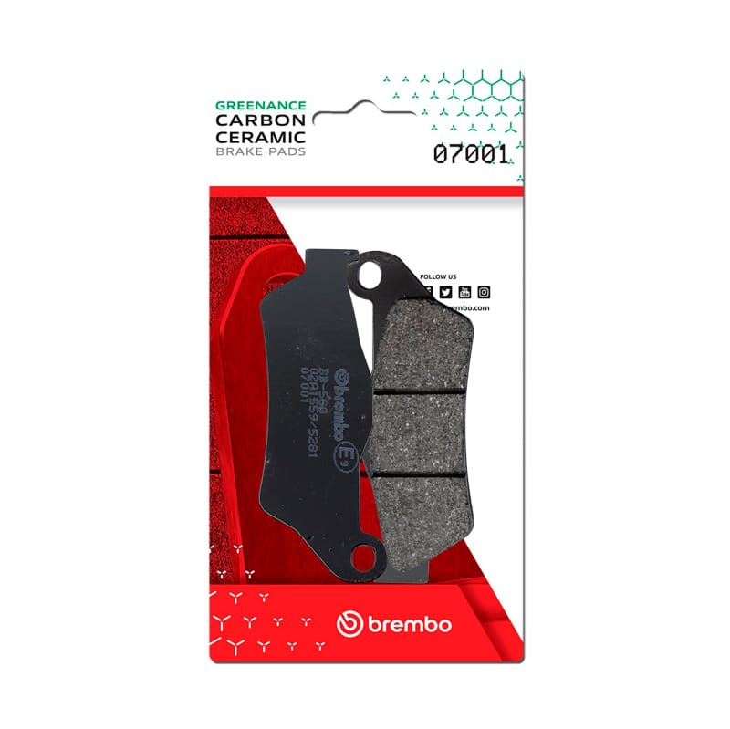 Brembo OE Powersports — Brembo OE Aprilia Srv/Gilera Gp/Suzuki Uh/Yamaha Versity/Yamaha Yp Carbon Ceramic Brake Pad - Front