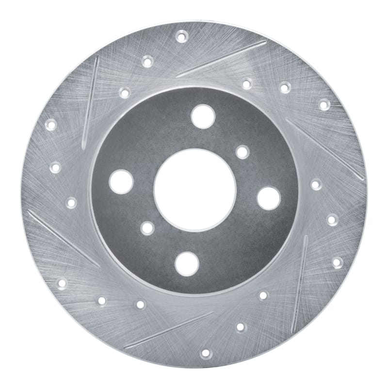 R1 Concepts — R1 84-88 Chevrolet Nova Front Left Drilled & Slotted Silver Brake Rotor
R1 Brake Rotor Drill