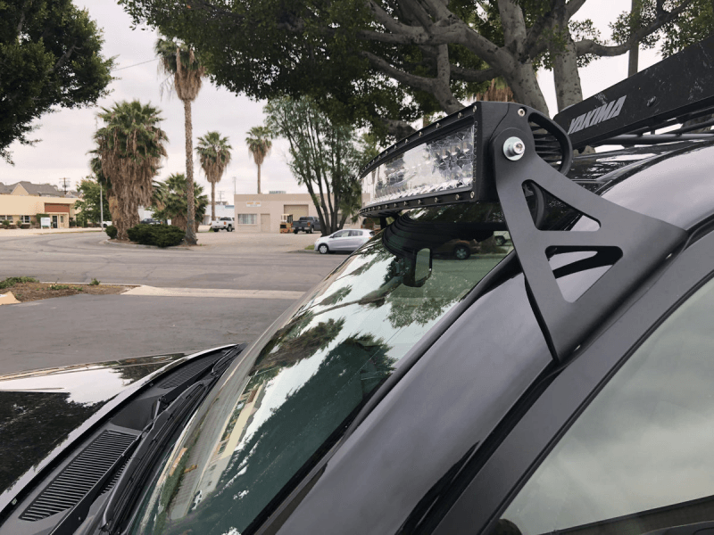 Cali Raised LED — Cali Raised 03-24 Toyota 4Runner 52 Curved Led Light Bar Roof Brackets Kit - Brackets W/ 5D Optic O
