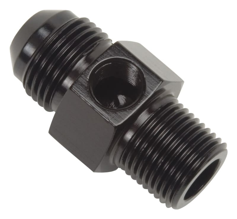 Russell — Russell Performance -6 AN Flare to 3/8in Pipe Pressure Adapter (Black)
Adapter Fitting