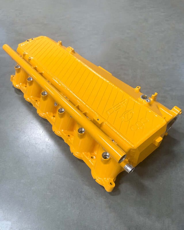 CSF — CSF Toyota A90/A91 Supra/ BMW G-Series B58 Charge-Air Cooler Manifold - Nitro Yellow