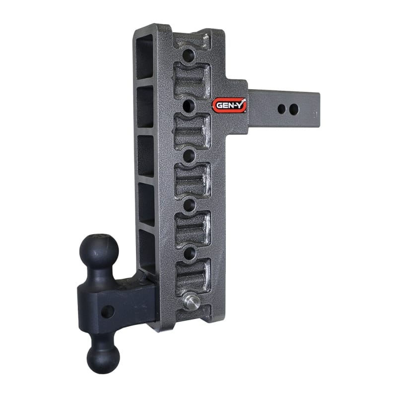 GEN-Y Hitch — Gen-Y Mega Duty 2.5in Shank 12in Offset Drop 3.5K TW 32K Hitch w/GH-0161 Dual-Ball
Drop Hitch