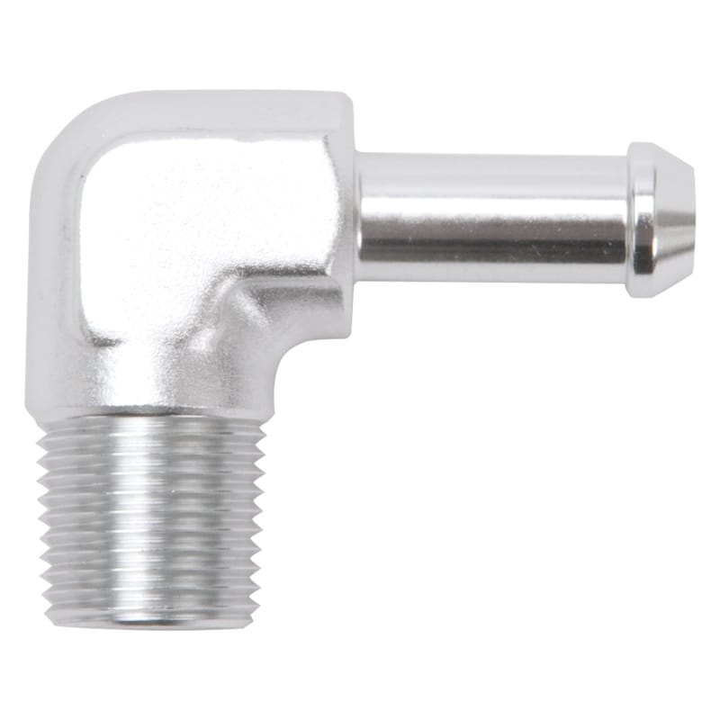 Edelbrock — Edelbrock Hose End 90-Deg 3/8In NPT to 3/8In Barb Clear Anodize
KIT PARTS