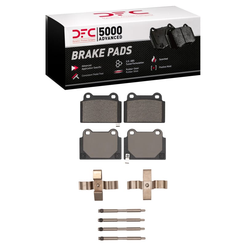 DFC — DFC 08-15 Mitsubishi Lancer Rear 5000 Advanced Low Metallic Brake Pads and Hardware Kit
DFC Brake Pad Set