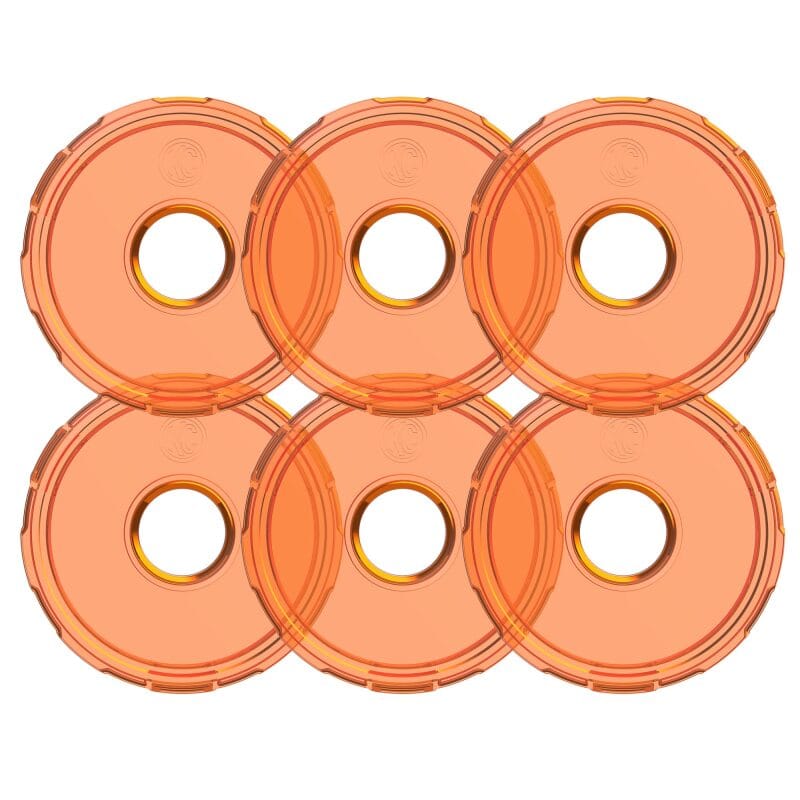 KC HiLiTES — KC HiLiTES Cyclone V2 LED - Replacement Lens - Amber - 6-PK