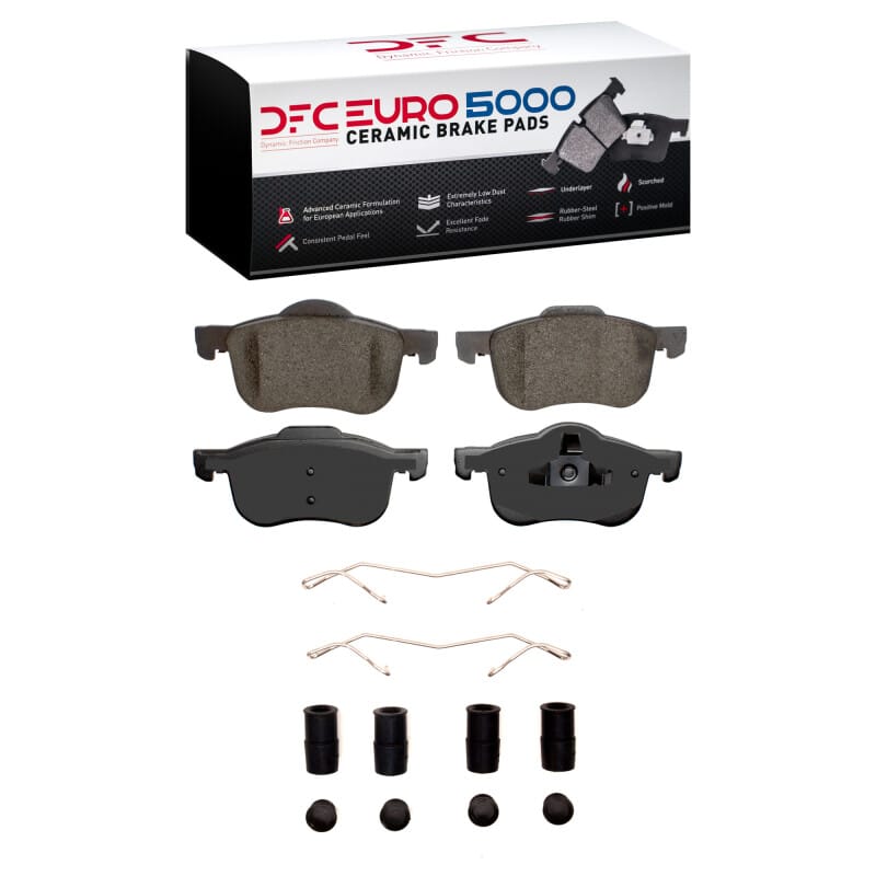 DFC — DFC 99-09 Volvo S60/S80/V70/XC70 Front Euro 5000 Ceramic Brake Pads and Hardware Kit
DFC EURO Pads + HW