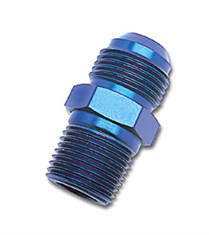Russell — Russell Performance -6 AN to 3/8in NPT Straight Flare to Pipe (Blue)
Adapter Fitting
