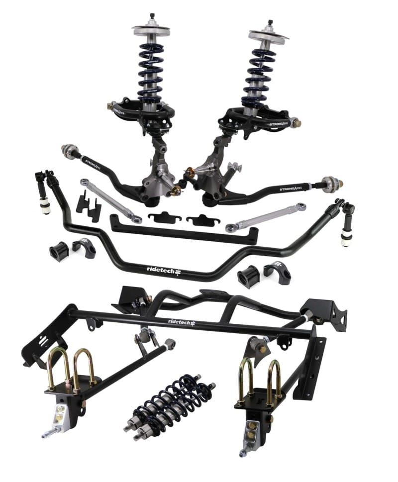 Ridetech — Ridetech 64-66 Ford Mustang Complete Coil-Over Suspension System w/ Pin Spindle
HQ CO Kit 64-66 Must