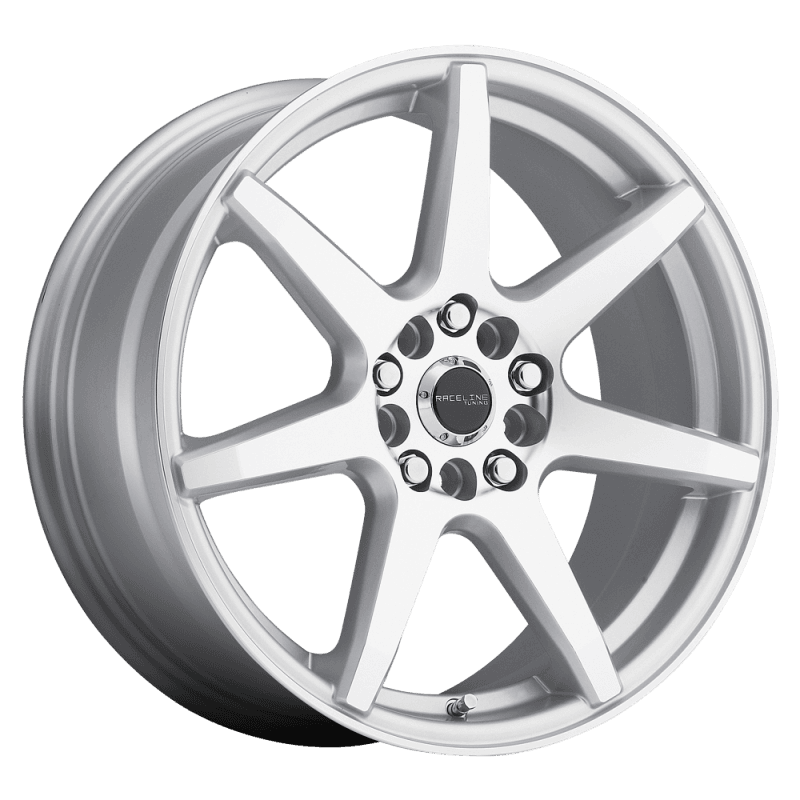 Raceline — Raceline 131S Evo 16x7in / 5x100/5x114.3 BP / 40mm Offset / 72.62mm Bore - Silver & Machined Wheel
