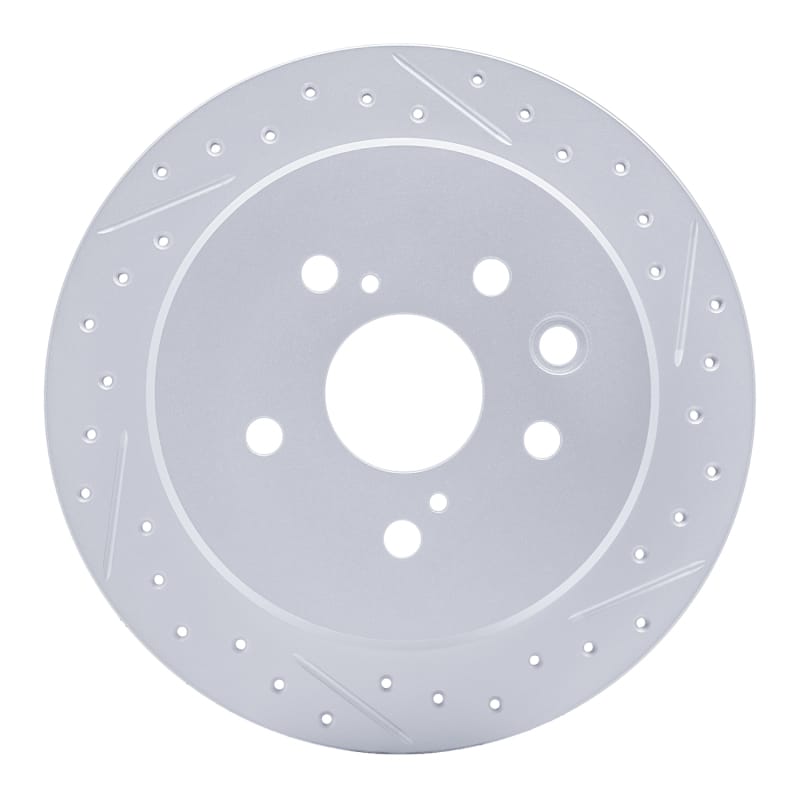 R1 Concepts — R1 06-15 Lexus Is250 Rear Right Drilled & Slotted Geo-Carbon Rotor