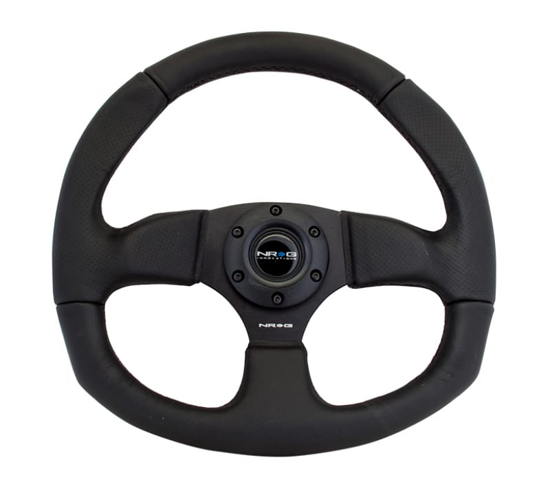 NRG — NRG Reinforced Steering Wheel (320mm Horizontal / 330mm Vertical) Leather w/Black Stitching
