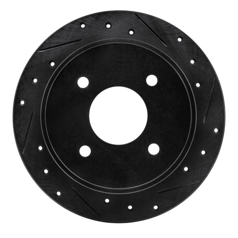 R1 Concepts — R1 90-92 Infiniti M30 Rear Right Drilled & Slotted Black Brake Rotor
R1 Brake Rotor Drill