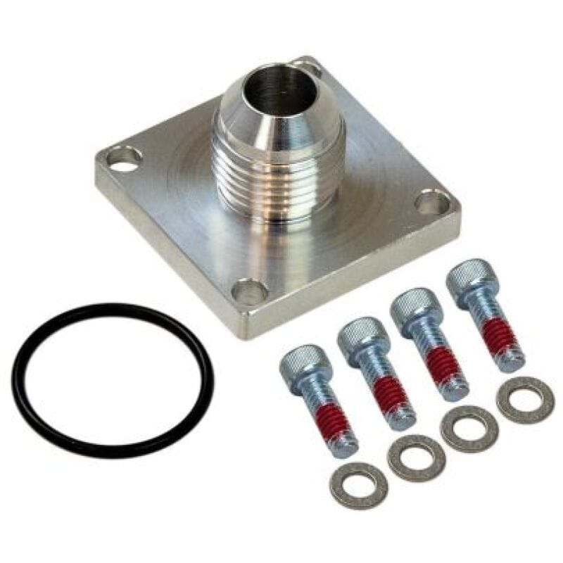 Moroso — Moroso -8AN Male 4-Bolt Square Flange Dry Sump Square Base Fitting