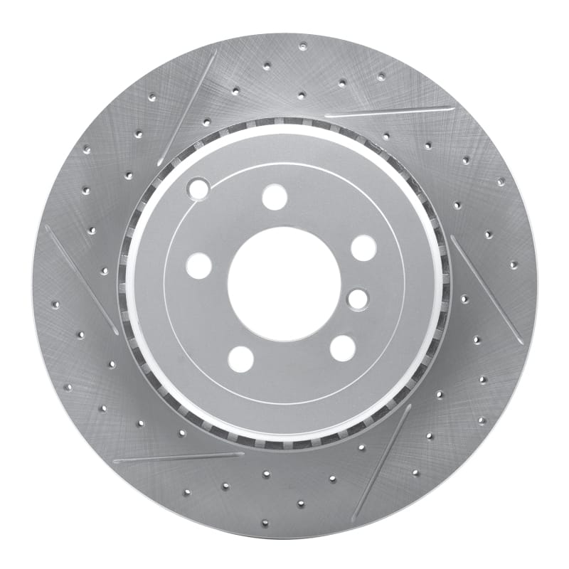 R1 Concepts — R1 10-12 Land Rover Range Rover Rear Left Drilled & Slotted Geo-Carbon Rotor