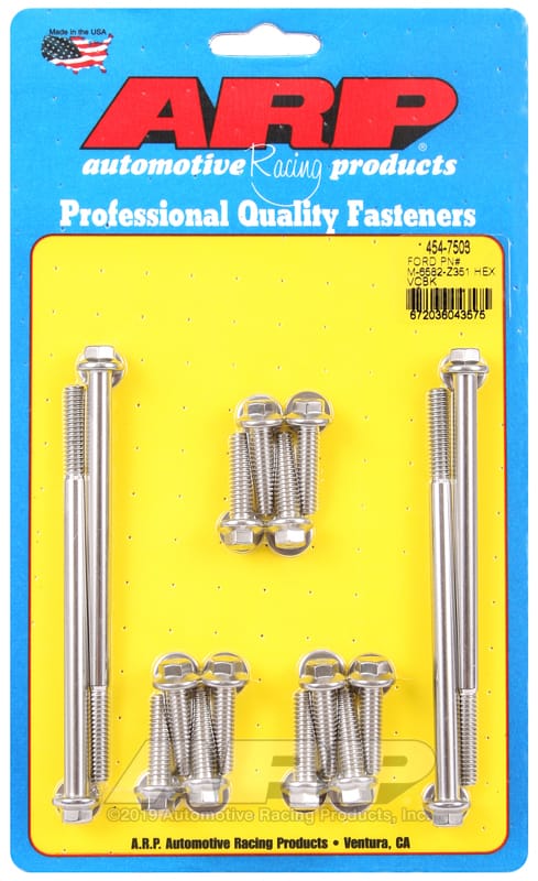ARP — ARP SB Ford PN# M-6582-Z351 hex valve cover bolt kit