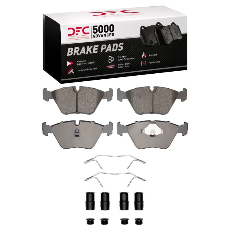 DFC — DFC 89-06 Audi 200 Front 5000 Advanced Low Metallic Brake Pads and Hardware Kit
DFC Brake Pad Set