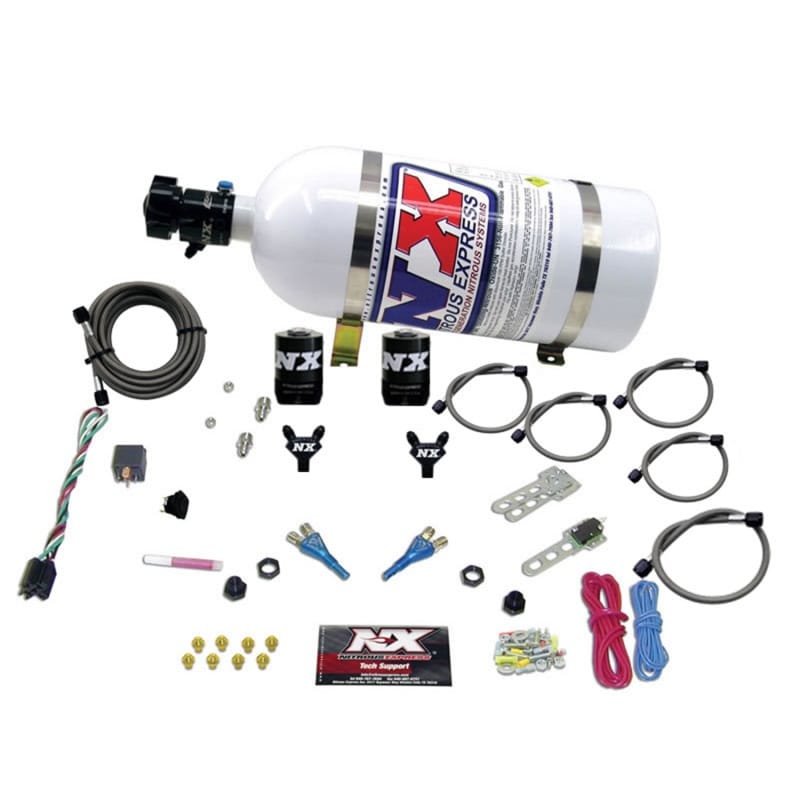 Nitrous Express — Nitrous Express 92-95 Dodge V8 TBI Dual Nozzle Nitrous Kit (50-125HP) w/10lb Bottle
Injection System Kit
N2OSys