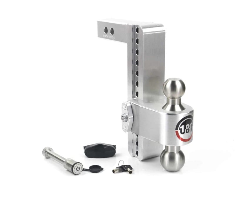 Weigh Safe — Weigh Safe 180 Hitch 10in Drop Hitch & 2in Shank (10K/12.5K GTWR) w/WS05 - Aluminum