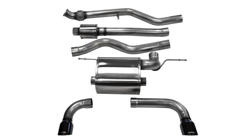 CORSA Performance — Corsa 2012-2017 BMW 335i Sedan RWD F30 3in Black Touring Dual Rear Single 3.5in Tip Cat-Back Exhaust
Exhaust