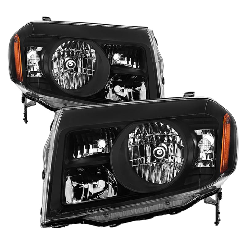 SPYDER — xTune Honda Pilot 2009-2011 OEM Style Headlights - Black HD-JH-HPIL09-AM-BK