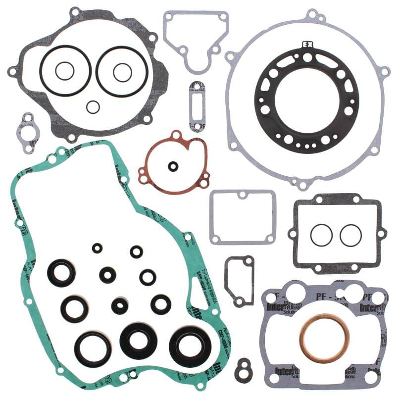 Vertex Pistons — Vertex Gaskets 93-96 Kawasaki KX250 Complete Gasket Kit w/ Oil Seals