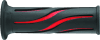 BikeMaster — BikeMaster 7/8in Wave Grips - Black/Red