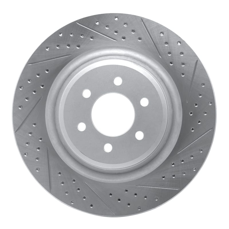 R1 Concepts — R1 03-17 Dodge Viper Rear Right Drilled & Slotted Geo-Carbon Rotor