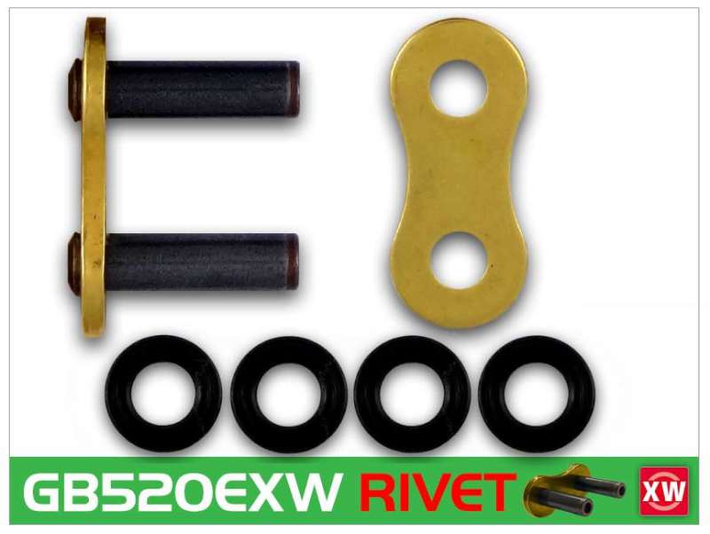 RK Chain — RK Chain GB520EXW-RIVET - Gold