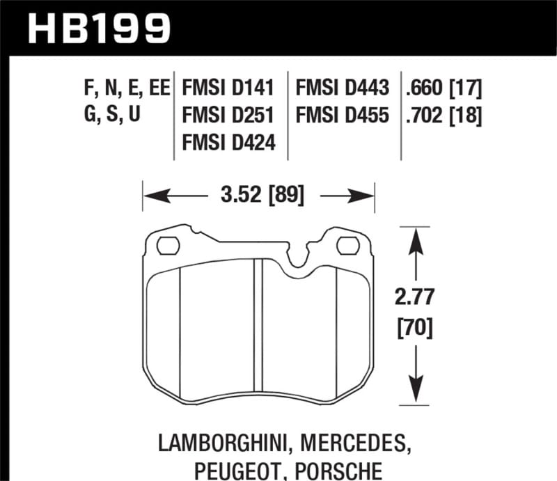 Hawk Performance — Hawk 79-83 Peugeot 504 Station Wagon Front ER-1 Brake Pads
Disc Brake Pad