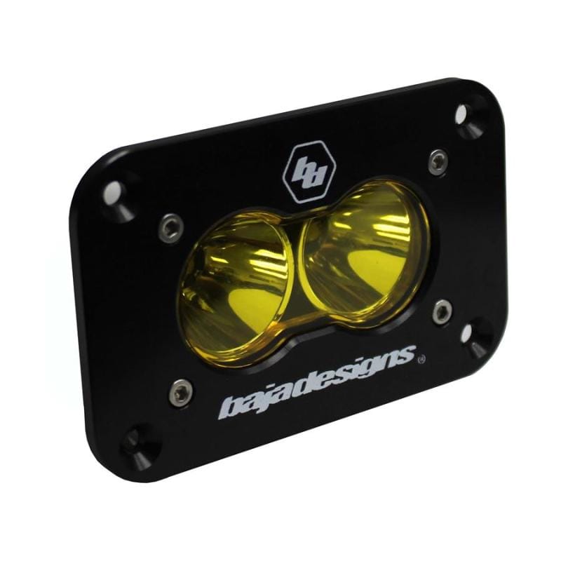 Baja Designs — Baja Designs S2 Sport Flush Mount Spot Pattern LED Work Light - Amber