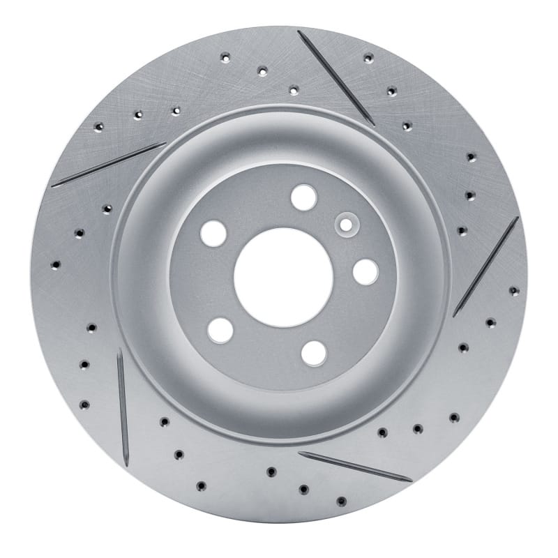 R1 Concepts — R1 16-26 Polestar Polestar 2 Rear Right Drilled & Slotted Geo-Carbon Rotor