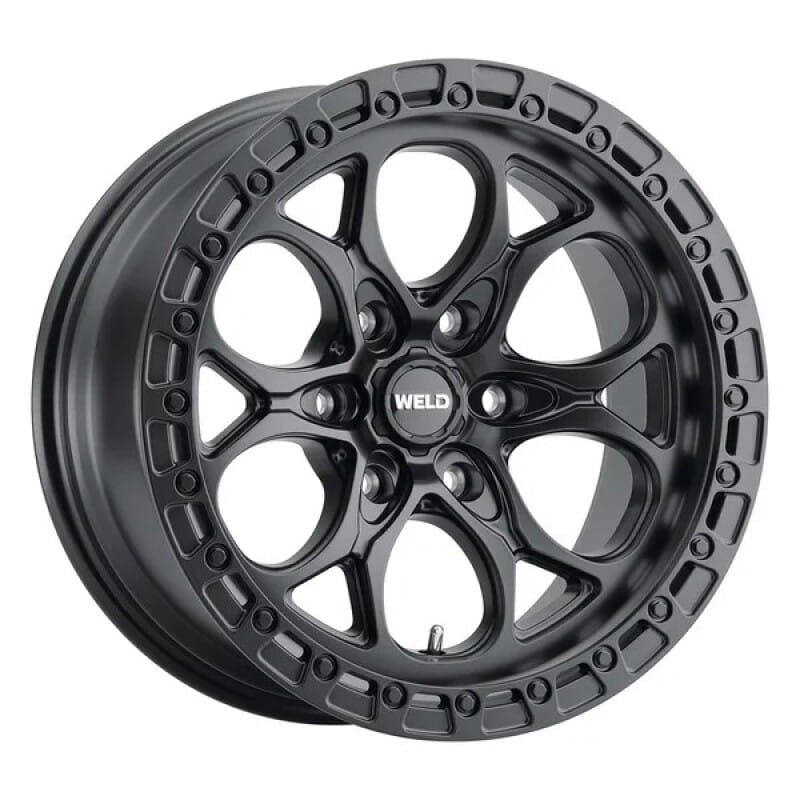 Weld — Weld 18x9 Ledge 6 6x139.7 ET-12 BS 4.5 Satin Black / Satin Black Ring 106.1