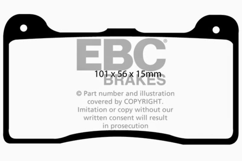EBC — EBC Brakes Wilwood Dynalite Narrow Redstuff Ceramic Brake Pads