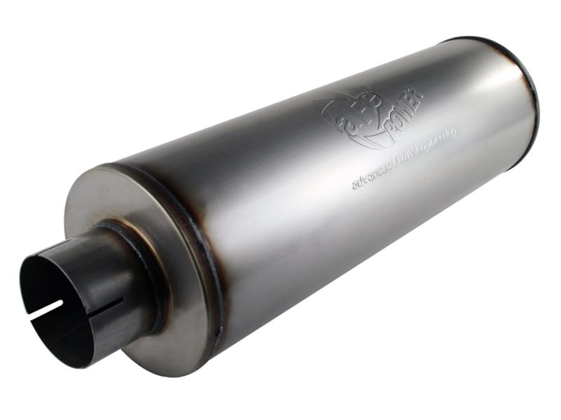 aFe — aFe MACHForce XP Exhausts Mufflers SS-409 EXH Muffler 4 ID In/Out 8 Dia
MACH ForceXp Muffler
Muffler