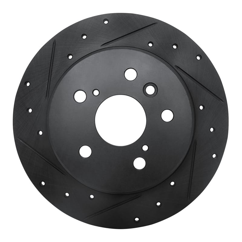 R1 Concepts — R1 99-03 Lexus RX300 Rear Left Drilled & Slotted Black Brake Rotor
R1 Brake Rotor Drill