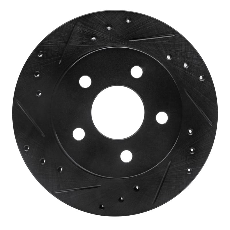 R1 Concepts — R1 93-98 Ford Thunderbird Rear Left Drilled & Slotted Black Brake Rotor
R1 Brake Rotor Drill