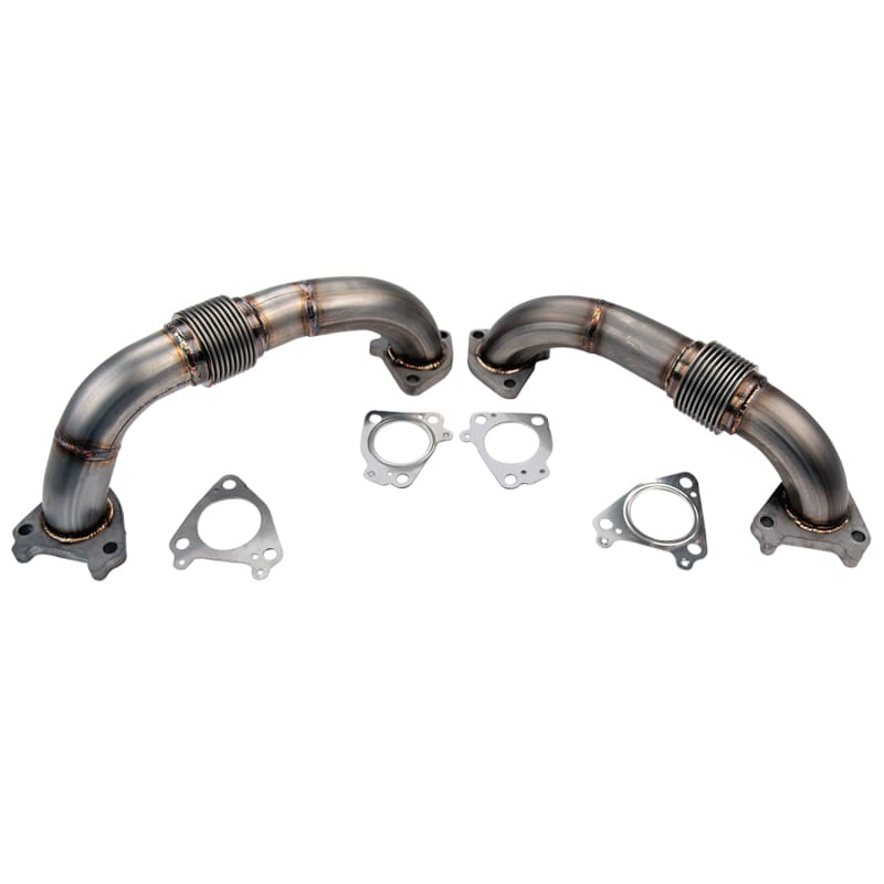 Wehrli — Wehrli 01-04 Chevrolet 6.6L Duramax LB7 2in Stainless Up Pipe Kit w/Gaskets - Twin Turbo
UpPipes TT 01-04 SS