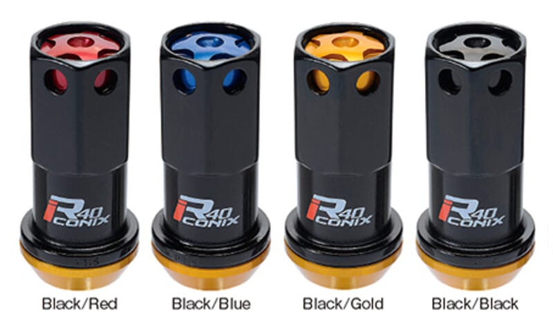 Project Kics — Project Kics 12X1.25 Black R40 Lug Nut - Single