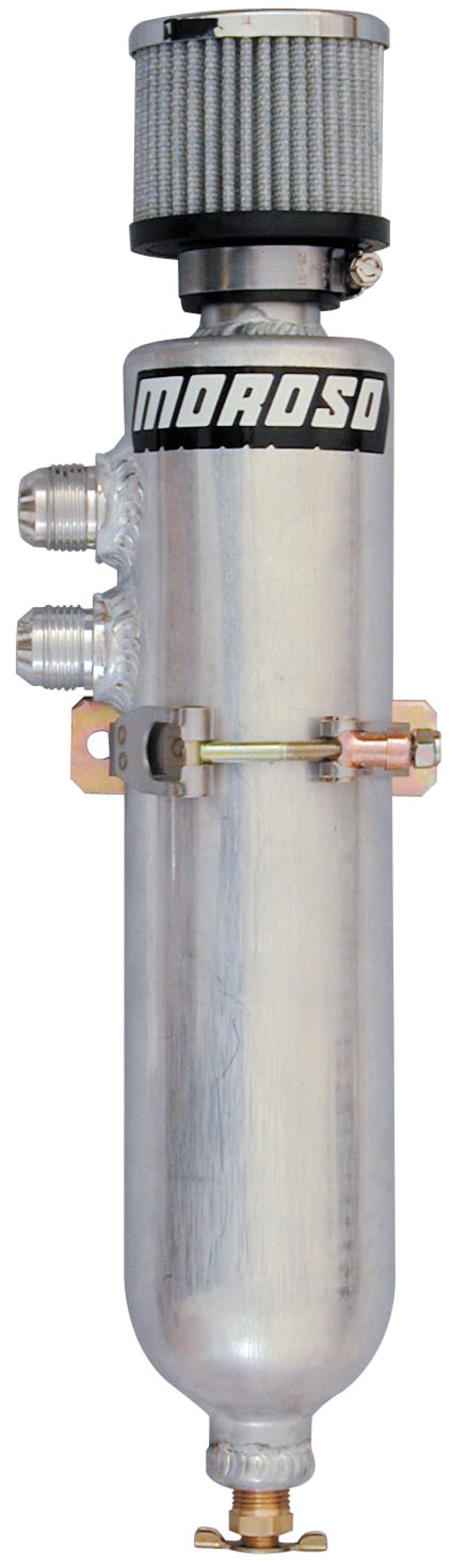 Moroso — Moroso Breather Tank/Catch Can - Two -12An Fittings - Aluminum